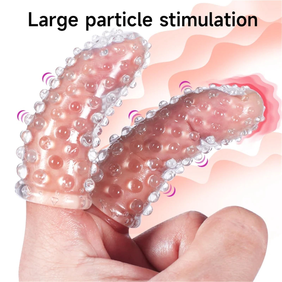 2 Pcs Finger Sleeves Finger Cots Body-Safe & Reusable Waterproof Finger Tips Protectors Tool Accessories Gifts for Women Couple Friends
