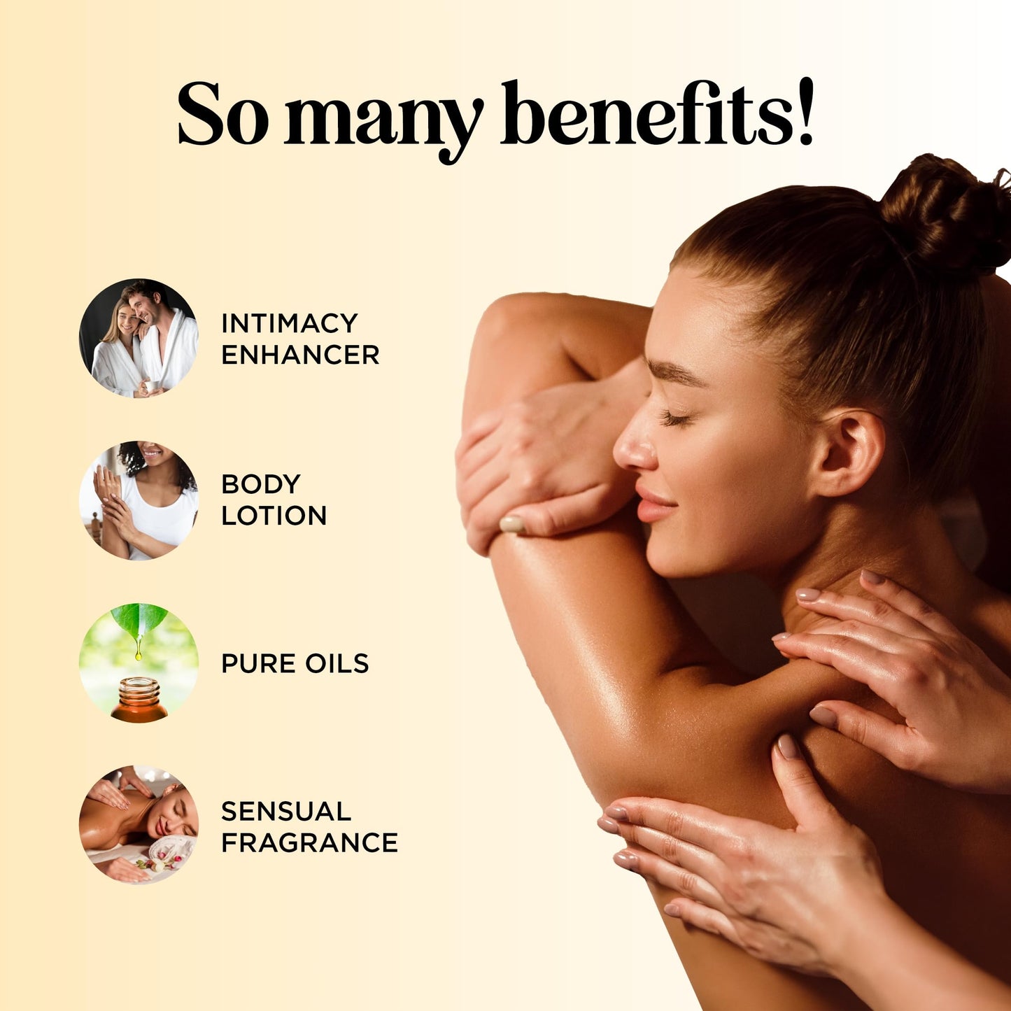 Tropical Sensual Massage Oil for Couples - Complete Relaxation Full Body Massage Oil for Date Night with Smooth Gliding Coconut and Sweet Almond Oil with Mango Scent - Non GMO Gluten Free and Vegan