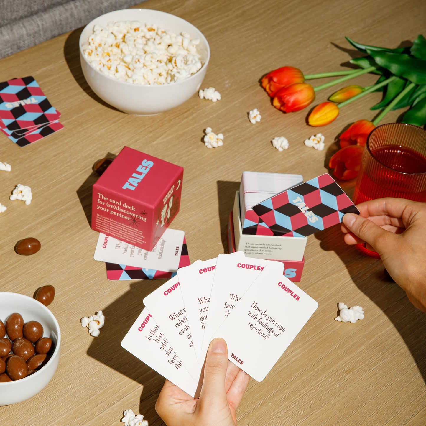 TALES 150 Conversation Starter Cards, Couples Edition, Perfect for Couples Games for Adults, Date Night Ideas, Gifts, Anniversaries, and Quality Time Together, Prompts for Deeper Connection